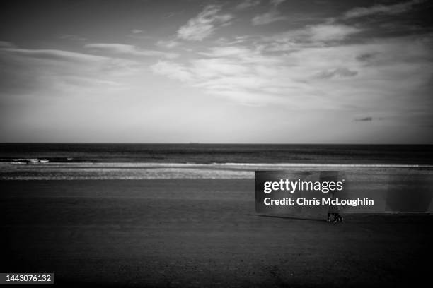 the besch at saltburn by the sea in teeside - saltburn stock pictures, royalty-free photos & images