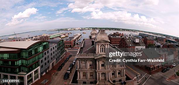 old port in portland - old port stock pictures, royalty-free photos & images