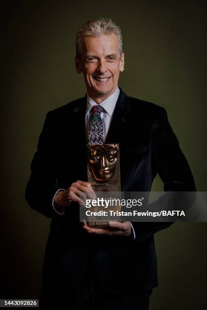 Peter Capaldi, recipient of the Outstanding Contribution to Film and Television award, during the British Academy Scotland Awards at DoubleTree by...