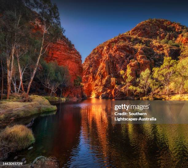 ellery creek, central australian outback, northern territory - northern territory australia stock pictures, royalty-free photos & images