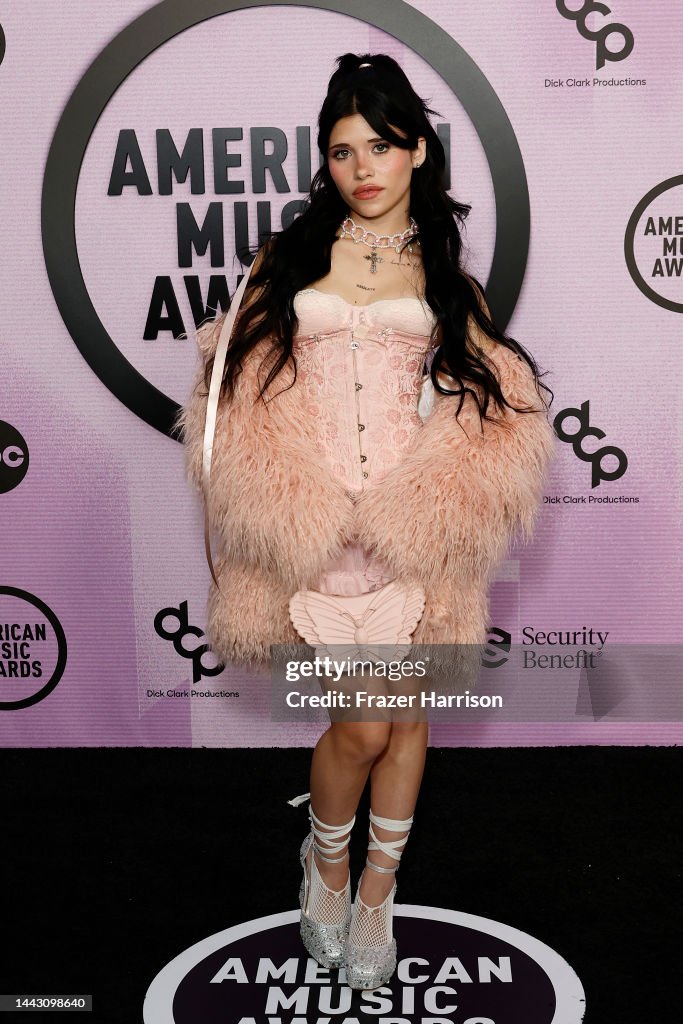 Nessa Barrett attends the 2022 American Music Awards at Microsoft ...