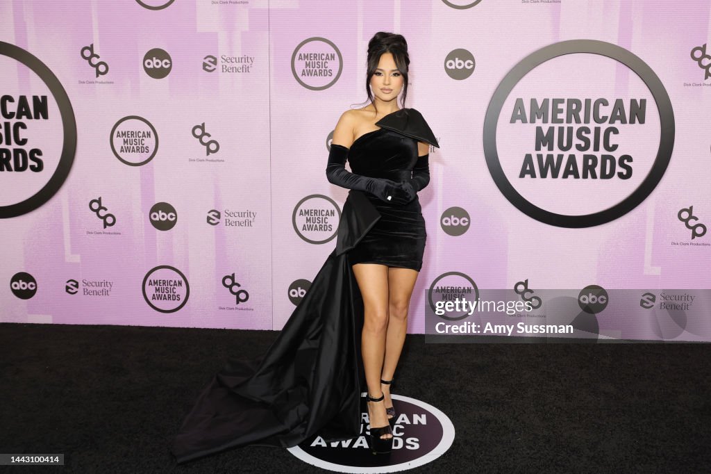 Becky G attends the 2022 American Music Awards at Microsoft Theater ...