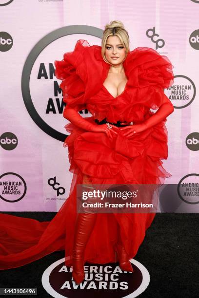 Bebe Rexha attends the 2022 American Music Awards at Microsoft Theater on November 20, 2022 in Los Angeles, California.