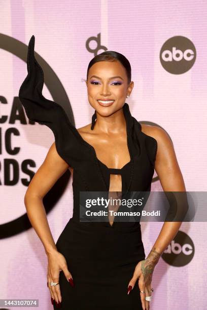 Karrueche Tran attends the 2022 American Music Awards at Microsoft Theater on November 20, 2022 in Los Angeles, California.