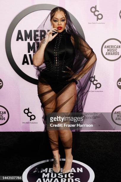 Latto attends the 2022 American Music Awards at Microsoft Theater on November 20, 2022 in Los Angeles, California.