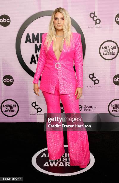 Meghan Trainor attends the 2022 American Music Awards at Microsoft Theater on November 20, 2022 in Los Angeles, California.