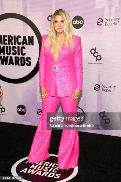 Meghan Trainor attends the 2022 American Music Awards at Microsoft Theater on November 20, 2022 in Los Angeles, California.