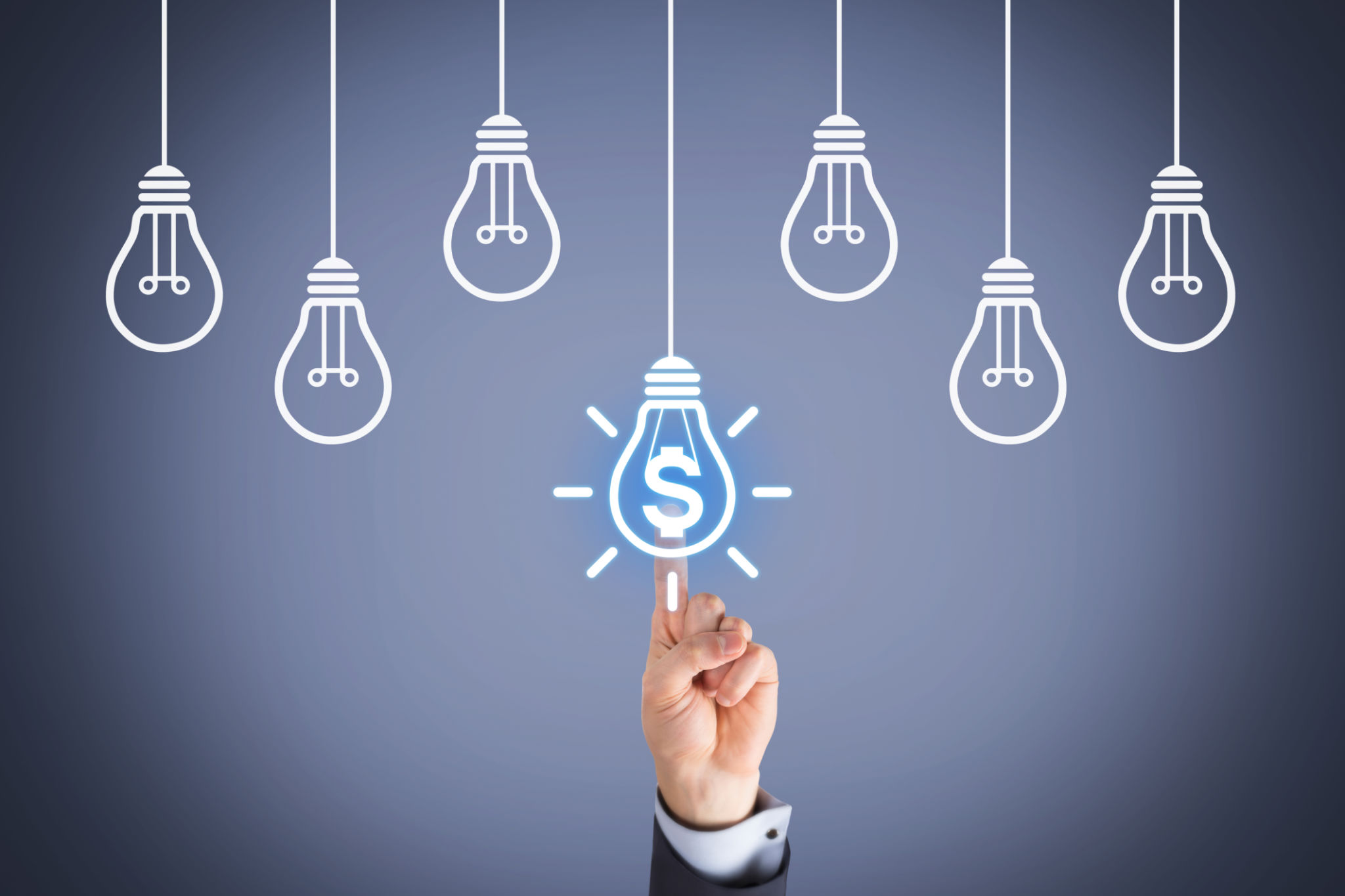 Finance Idea Concepts on Touch Screen Finance Idea Concepts on Touch Screen
