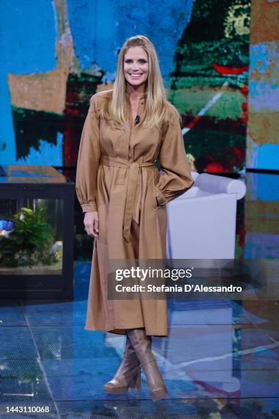 Filippa Lagerback attends the TV show "Che Tempo Che Fa" at Rai Studios on November 20, 2022 in Milan, Italy.