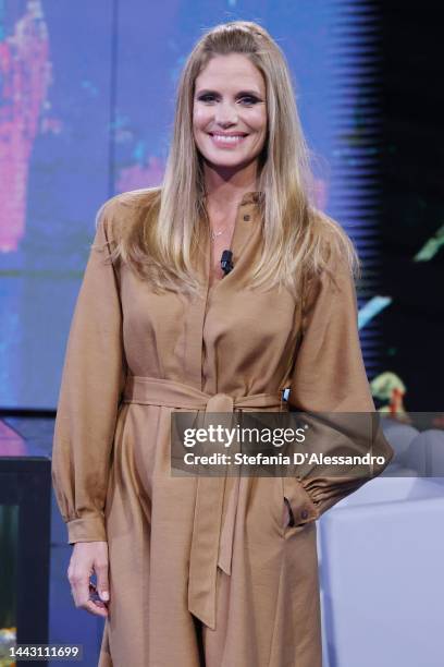 Filippa Lagerback attends the TV show "Che Tempo Che Fa" at Rai Studios on November 20, 2022 in Milan, Italy.