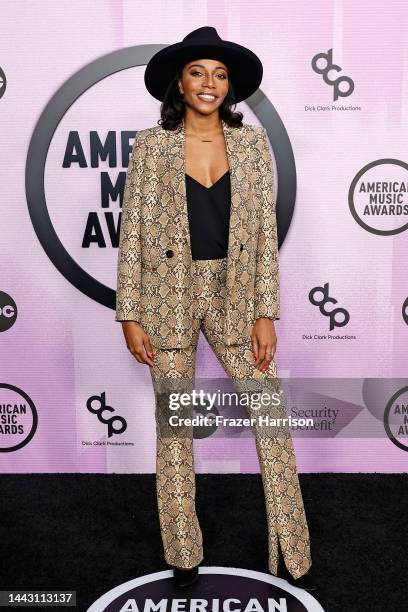 Dionne Harmon attends the 2022 American Music Awards at Microsoft Theater on November 20, 2022 in Los Angeles, California.