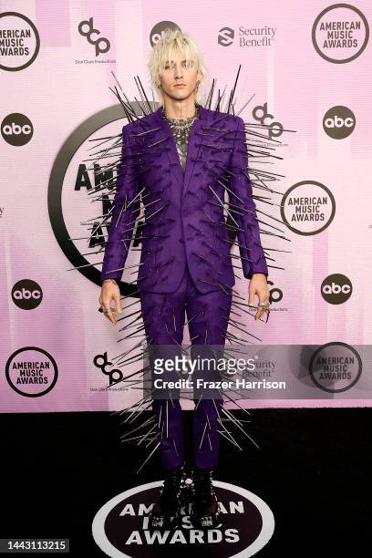 Machine Gun Kelly attends the 2022 American Music Awards at Microsoft Theater on November 20, 2022 in Los Angeles, California.