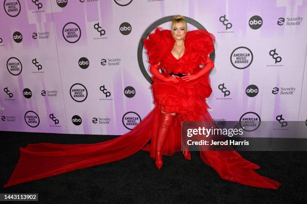 Bebe Rexha attends the 2022 American Music Awards at Microsoft Theater on November 20, 2022 in Los Angeles, California.