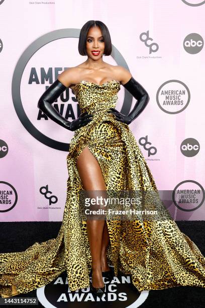 Kelly Rowland attends the 2022 American Music Awards at Microsoft Theater on November 20, 2022 in Los Angeles, California.