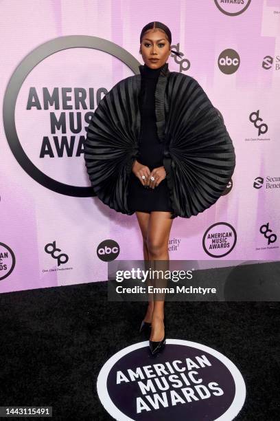 Muni Long attends the 2022 American Music Awards at Microsoft Theater on November 20, 2022 in Los Angeles, California.