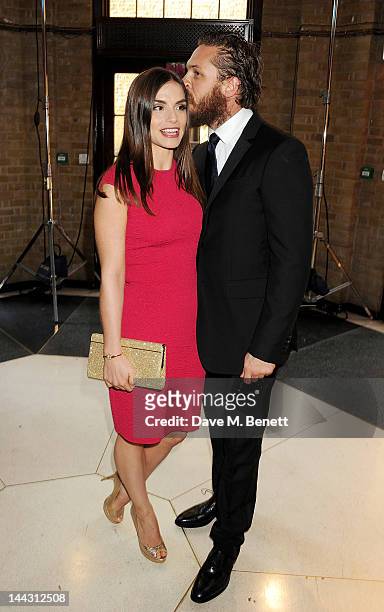 Charlotte Riley and Tom Hardy attend the British Academy Television Craft Awards at The Brewery on May 13, 2012 in London, England.