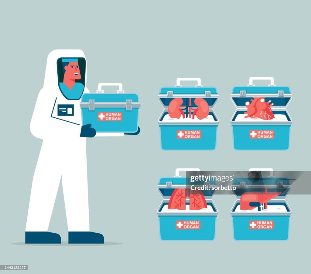 Chirurgo con Donazione d'organo