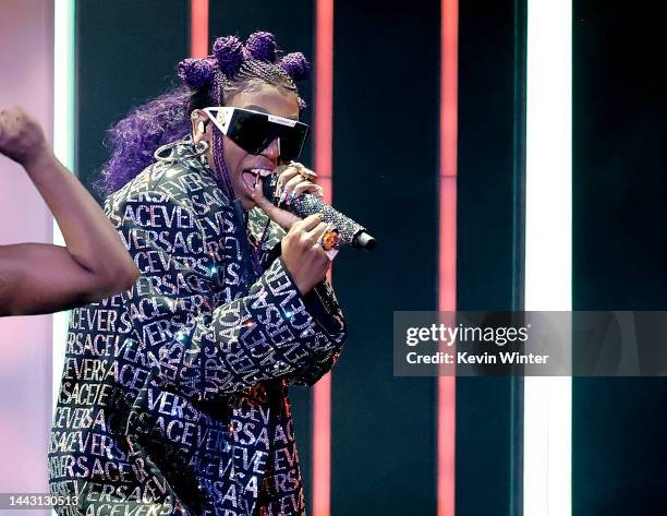 Missy Elliott performs onstage during the 2022 American Music Awards at Microsoft Theater on November 20, 2022 in Los Angeles, California.