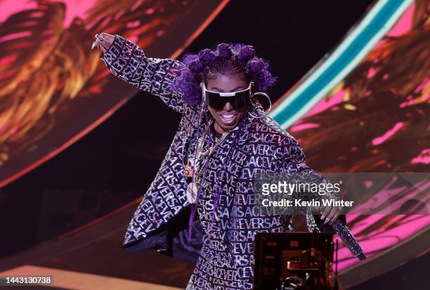 Missy Elliott performs onstage during the 2022 American Music Awards at Microsoft Theater on November 20, 2022 in Los Angeles, California.