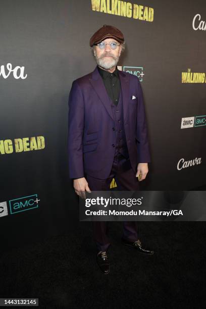 Michael Rooker arrives at The Walking Dead Live: The Finale Event at The Orpheum Theatre on November 20, 2022 in Los Angeles, California.