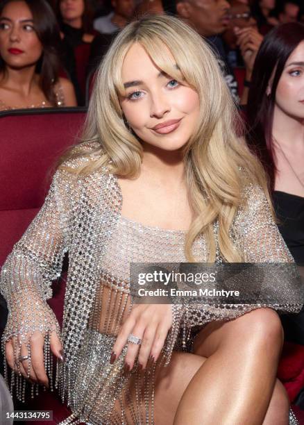 Sabrina Carpenter attends the 2022 American Music Awards at Microsoft Theater on November 20, 2022 in Los Angeles, California.