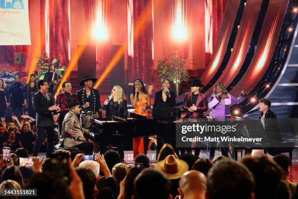 Lionel Richie, Stevie Wonder , Smokey Robinson, Jimmie Allen, Melissa Etheridge, Ari Lennox, Muni Long, Dustin Lynch, Yola, and Charlie Puth perform...