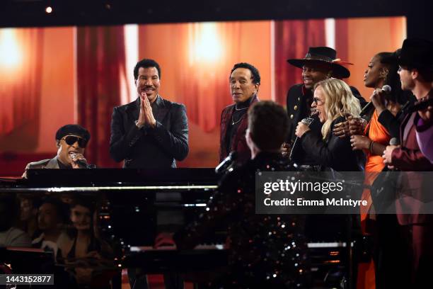 Stevie Wonder, Lionel Richie, Smokey Robinson, Jimmie Allen, Melissa Etheridge, Ari Lennox, Muni Long, Dustin Lynch, Yola, and Charlie Puth perform...