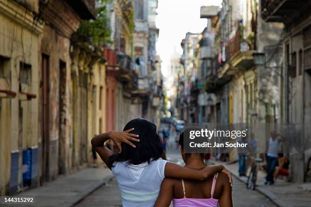 50 years after revolution - cuba girls stock pictures, royalty-free photos & images