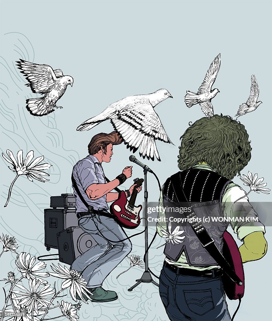 Band playing