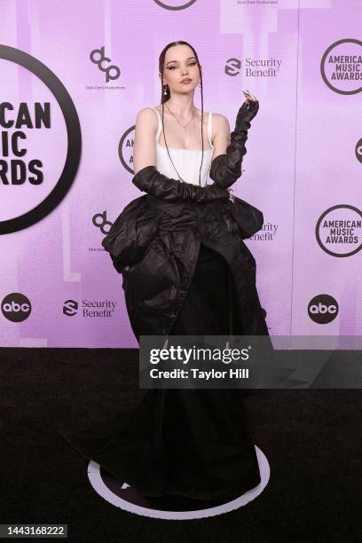 Dove Cameron attends the 2022 American Music Awards at Microsoft Theater on November 20, 2022 in Los Angeles, California.