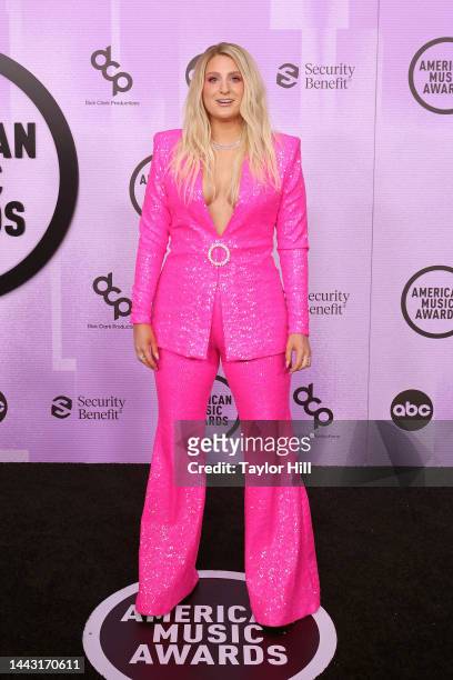 Meghan Trainor attends the 2022 American Music Awards at Microsoft Theater on November 20, 2022 in Los Angeles, California.