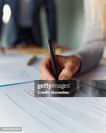 Signing a contract! Signing a contract!