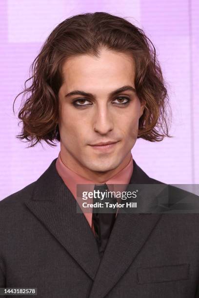 Damiano David attends the 2022 American Music Awards at Microsoft Theater on November 20, 2022 in Los Angeles, California.
