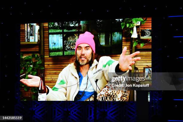 Russell Brand attends Friendly House 32nd Annual Awards Luncheon at The Beverly Hilton on November 19, 2022 in Beverly Hills, California.
