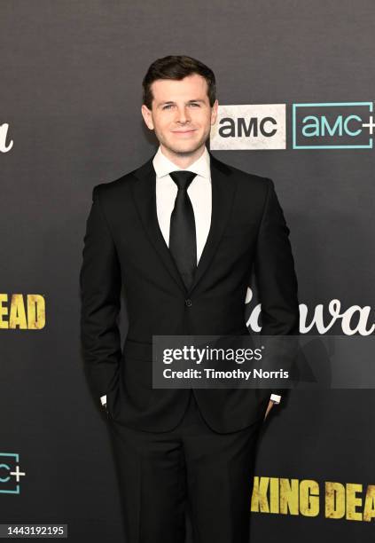 Chandler Riggs arrives at The Walking Dead Live: The Finale Event at The Orpheum Theatre on November 20, 2022 in Los Angeles, California. (Photo by...