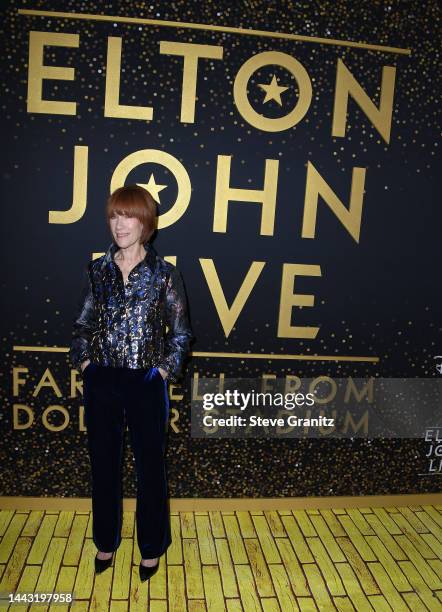 Kiki Dee arrives at the Disney+ "Elton John Live: Farewell From Dodger Stadium" Yellow Brick Road Event at Dodger Stadium on November 20, 2022 in Los...