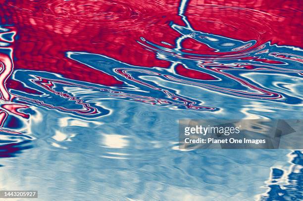 abstract visualization, ripples in a stream, abingdon england - river thames shape stock pictures, royalty-free photos & images