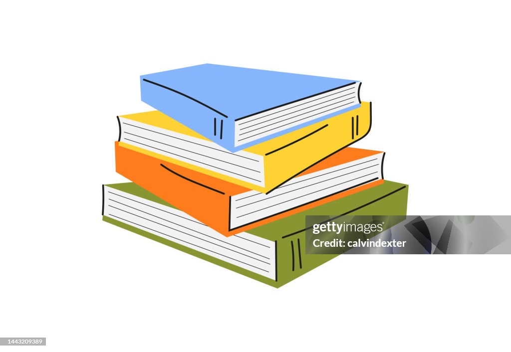 Bücher Doodle Zeichnungen