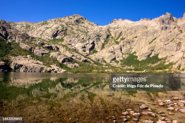 melo lake, restonica valley, haute corse, france. - haute corse stock pictures, royalty-free photos & images