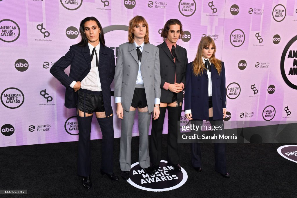 Ethan Torchio, Thomas Raggi, Damiano David and Victoria De Angelis of ...