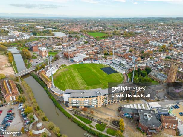 county cricket ground in taunton - somerset stock pictures, royalty-free photos & images