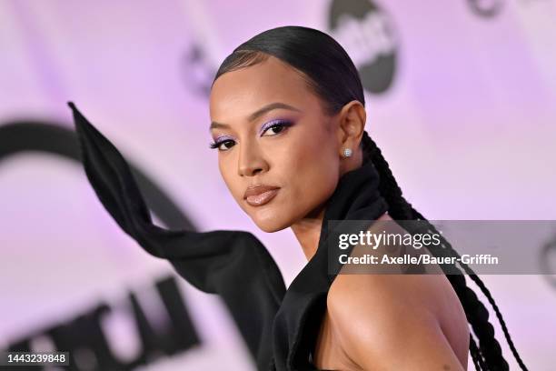 Karrueche Tran attends the 2022 American Music Awards at Microsoft Theater on November 20, 2022 in Los Angeles, California.