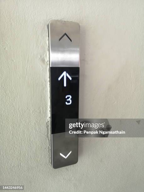 Elevator Up Down Button Stock-Fotos und Bilder - Getty Images