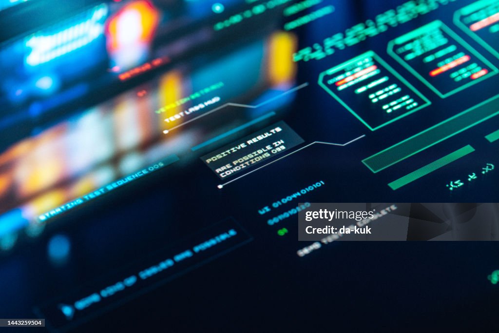 Modern User Interface Futuristic Terminal Display High-Res Stock Photo ...