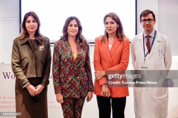 The president of the Health Observatory , Patricia del Olmo; the president of the Health Commission of the Congress of Deputies, Rosa Romero; the...