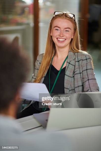 happy young business graduate - trainee stock pictures, royalty-free photos & images