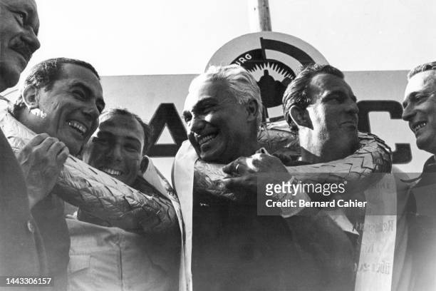 Piero Taruffi, Harry Schell, Stirling Moss, Jean Behra, Nürburgring 1000 Kilometres, Nurburgring Nordschleife, 27 May 1956.