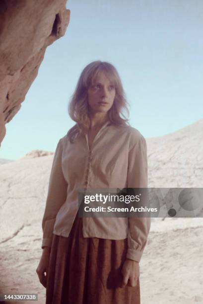 American actress Sondra Locke in a scene from the Clint Eastwood western 'The Outlaw Josey Wales', 1976.