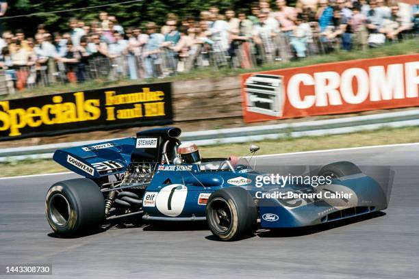 Jackie Stewart, Tyrrell-Ford 003, Grand Prix of Great Britain, Brands Hatch, 15 July 1972.