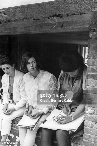 Helen Stewart, Betty Hill, Grand Prix of the Netherlands, Circuit Park Zandvoort, 18 July 1965. Helen Stewart and Betty Hill working at timekeeping...